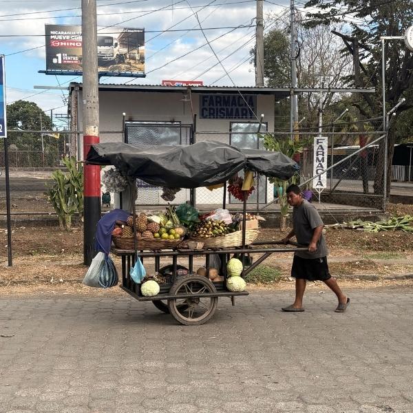 Frugtmand på gaden i Nicaragua er en autentisk kulturoplevelse i landet